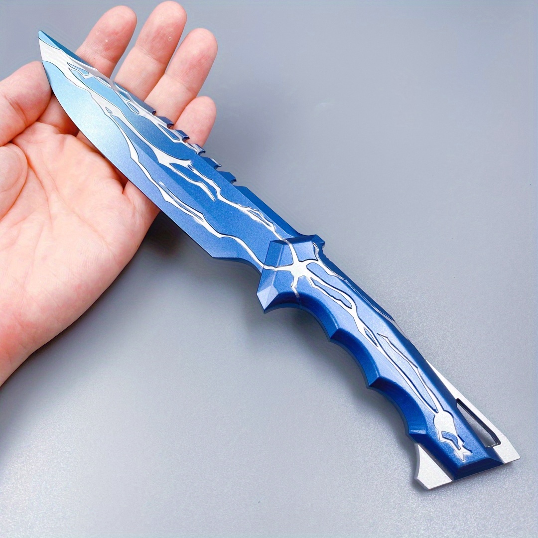 Cosplay Prop Dagger - 11in/28cm Blackwave Klinge Katana Valorant Cosplay