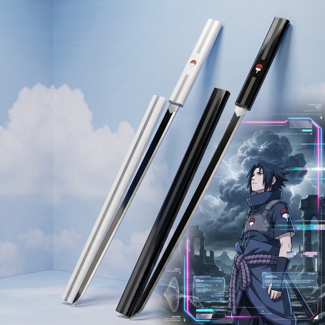 Cosplay Prop Dagger - 35,4 Zoll Naruto Uchiha Sasuke Katana