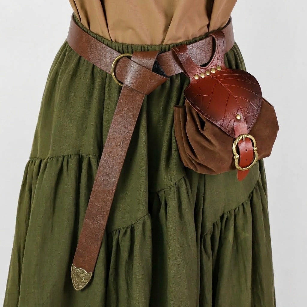 Cosplay Prop - 2 Stück Mittelalterliches Festival-Kostümzubehör, Vintage-Taillengürtel aus