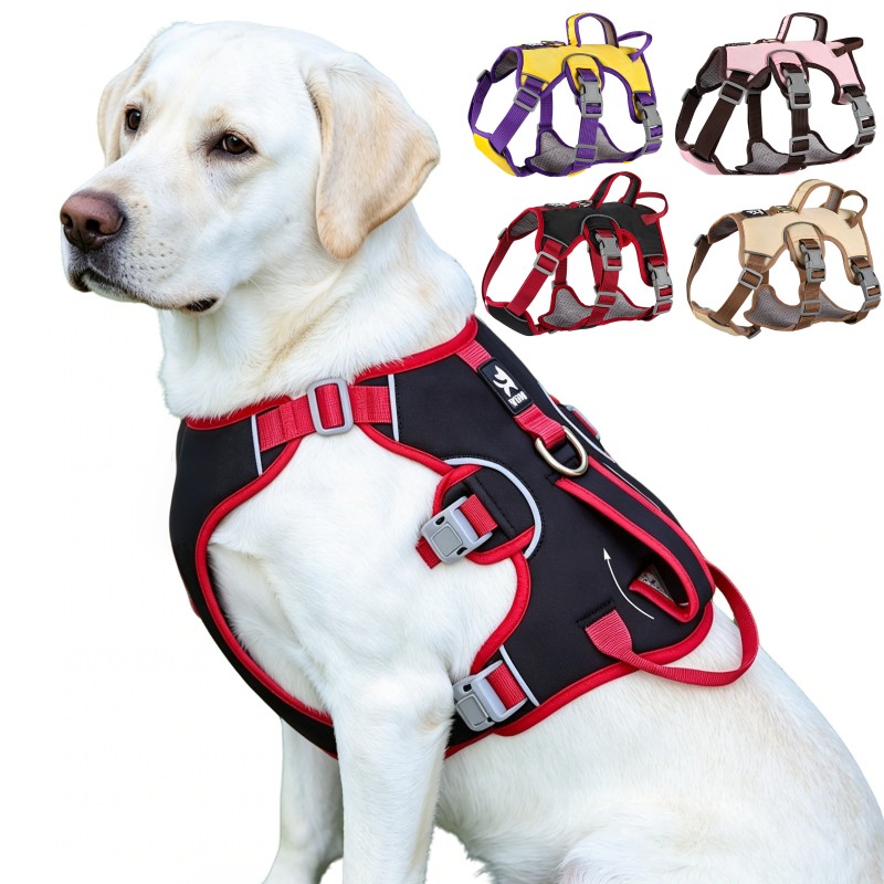D Ring Strap - Zugsicheres Hundegeschirr für Outdoor-Spaziergänge, Reflektierendes Brustgeschirr